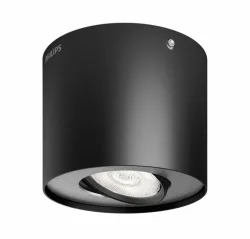 Philips LED Phase Aufbauleuchte LED LED fest eingebaut 4.5 W Warmweiß Schwarz