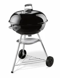 Weber Compact Kettle 57cm, black Holzkohlegrill – Weber Holzkohlegrill/Kohlegrill – schwarz