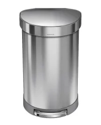 Simplehuman CW2030 45l halbrunder Abfalleimer edelstahl