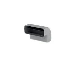 V-ZUG Bogen 90°, senkrecht für Flachkanal (B 227 / H 94 mm), L=174 mm