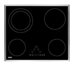 Sibir GK 4311 TS Black Des Glaskeramik Kochfeld mit Touch-Display