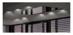 Wesco EVRE 5-120 Dunstabzugshaube Edelstahl / Weissalu – Deckenlüfter – edelstahl glas weissalu