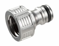 Gardena Premium - Hahnverbinder (Silber)