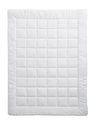 Billerbeck Schurwollduvet Meisterklasse Uno Weiss Baumwolle 160 cm 210 cm Schurwolle - Schurwollduvet