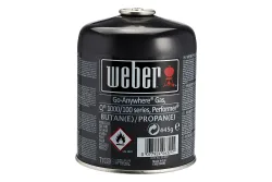 Weber Gas-Kartusche Gas Kartusche – Weber Holzkohle/Briketts/Grill Anzünder – steel grey