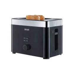 Graef TO 62 Toaster mit Brötchenaufsatz Schwarz
