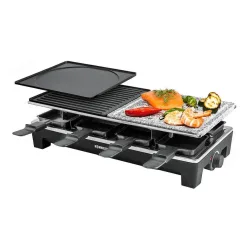 Rommelsbacher RCS 1350 Raclette-Grill – Raclette Ofen/Raclette Grill – granit
