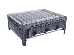 BBQ Dragon Dragon Gastrobräter - Gasgrill (Silber)