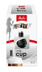 Melitta Milk Cup Kännchen 1 Stück Zubehör – Kaffeemaschine Entkalker – schwarz