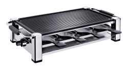 Koenig 8er Raclettegerät chrom – Raclette Ofen/Raclette Grill