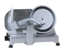 Ohmex OHM-LUSSO-22GL grey Allesschneider – Aufschnittmaschine/Schneidemaschine – silber