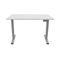 Contini höhenverstellbarer Bürotisch RAL 7045 1.6x0.8m grau