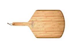 Fornetto Bambus Pizzabrett – Grillschale/Grillpfanne/Grillgeschirr – braun