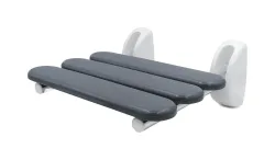 Ridder Duschklappsitz Sitzfläche grau