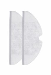 Homava Mop Bezug für Roborock S5 - S7 - 2Stk Mop-Bezug – Staubsauger Roboter Zubehör – weiss