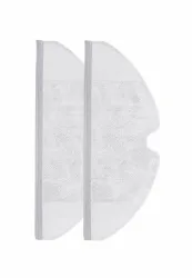 Homava Mop Bezug für Roborock S5 - S7 - 2Stk Mop-Bezug – Staubsauger Roboter Zubehör – weiss