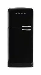 Smeg FAB50LBL5 Kühl-Gefrierkombination – Kühlschrank mit Gefrierfach freistehend – schwarz