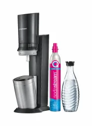 sodastream - Crystal blackmetal inkl. 1 Glaskaraffen Quick Connect