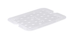 ProChef GN-Einlege Boden 1/2 transparent weiss Einlege Boden für Behälter – GN-Behälter/Gastronormbehälter