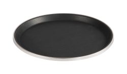 ProChef Serviertablett Ø 35.5 cm – Gastro Inventar/Gastro Einrichtungen – schwarz / silber