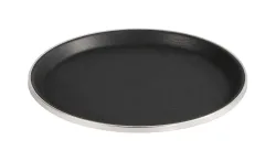 ProChef Serviertablett Ø 35.5 cm – Gastro Inventar/Gastro Einrichtungen – schwarz / silber