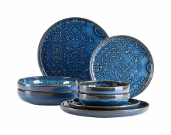 Kombiservice Trad. Tiles Blau 