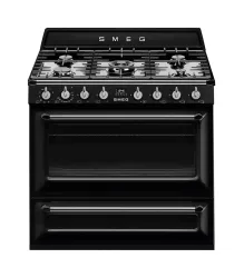 Smeg Victoria TR90BL2 Freistehender Herd – Gasherd freistehend – schwarz
