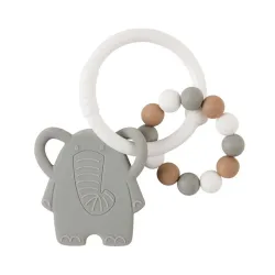 Nattou SILIKON Beissring Elefant Grau