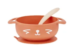 Babymoov TAST'ISY Fox Silikon-Breischale + Löffel