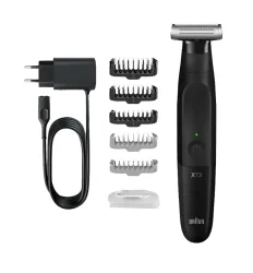 Braun Series XT3200 Face + Body Elektrorasierer – Trimmer/Barttrimmer/Bartschneider – schwarz