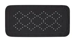 Spirella PVC Badewannenmatte ALASKA 91x36cm Schwarz