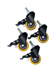 ROLLEN FÜR TIGER FIRE MODELLE – Grill Ablage/Grill Rollwagen/Grill Erweiterung – schwarz