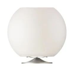 Kooduu Sphere Stehleuchte mit Lautsprecher Gebürstetes Silber
