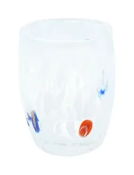Murano Trinkglas handgemacht Weiss