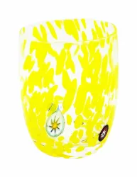 Murano Trinkglas handgemacht Gelb