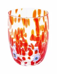 Murano Trinkglas handgemacht Rot