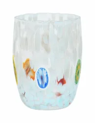 Murano Trinkglas handgemacht Hellblau