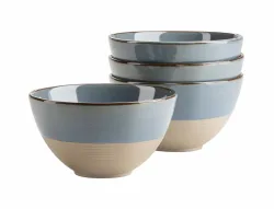 MÄSER Schüssel-Set Nottingham Blau/Grau Keramik - Schüssel-Set