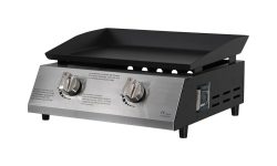 BBQ Dragon Gas Plancha Valencia 2 Brenner Gasgrill – Plancha Grill – schwarz