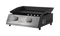 BBQ Dragon Gas Plancha Valencia 2 Brenner Gasgrill – Plancha Grill – schwarz
