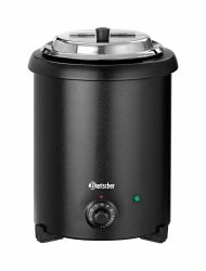Bartscher Suppentopf 5.4 Liter – Gastro Pfanne/Gastro Topf – schwarz