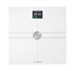 Withings Body Comp White Analyse-Körperwaage – Körperanalysewaage/Körperfettwaage – weiss