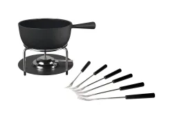 Stöckli Käsefonduegarnitur Aragon Large Classic, 22cm – Fondue Set – schwarz