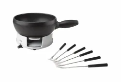 Stöckli, Stöckli - Avalon Käsefondue-Set 23 cm 3 Liter, One Size, Schwarz