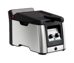 Tefal, TEFAL Clear Duo - Fritteuse (Schwarz/Silber)