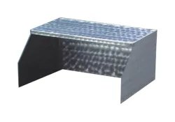 Blaser Trösch Spritzschutz für Profi 4 – Grill Ablage/Grill Rollwagen/Grill Erweiterung – chrom