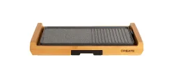 CREATE - STONE FLAT BAMBOO - 1800W Elektro-Grillplatte