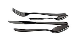 Berlinger Haus Besteck-Set 4 tlg mit Reisetasche Schwarz