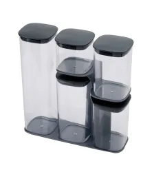 Joseph Joseph Podium Aufbewahrungsdosen Set 5 tlg. Grau