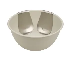 Salatschüssel Joseph Joseph Grau Edelstahl 30 cm 14 cm - Farbe: steingrau - Material: Edelstahl/Polypropylen - Salatschüssel
